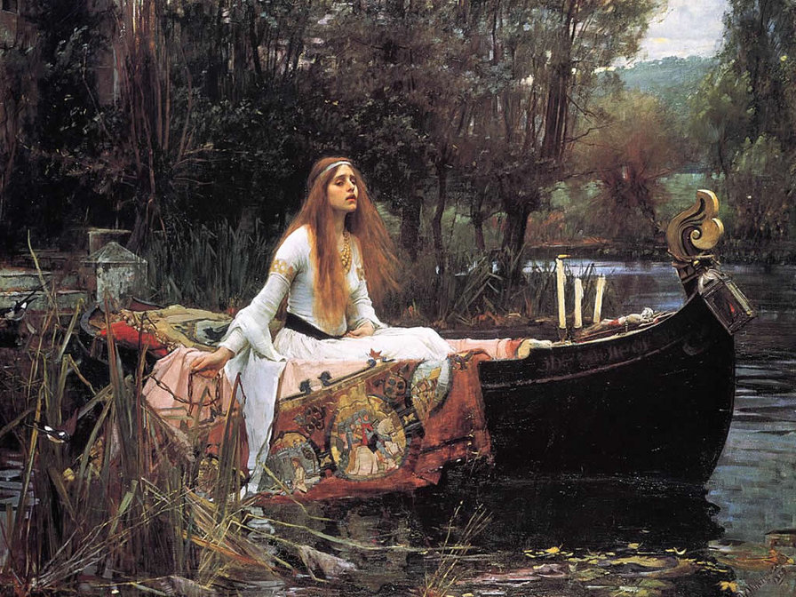 The Lady of Shalott - язычество, уотэрхаус - оригинал