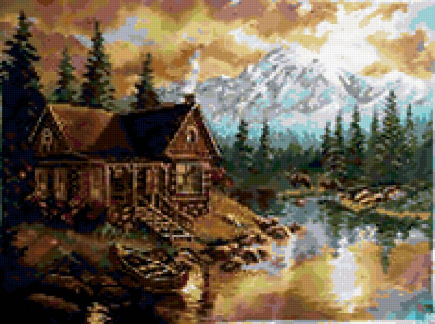 домик в горах - предпросмотр