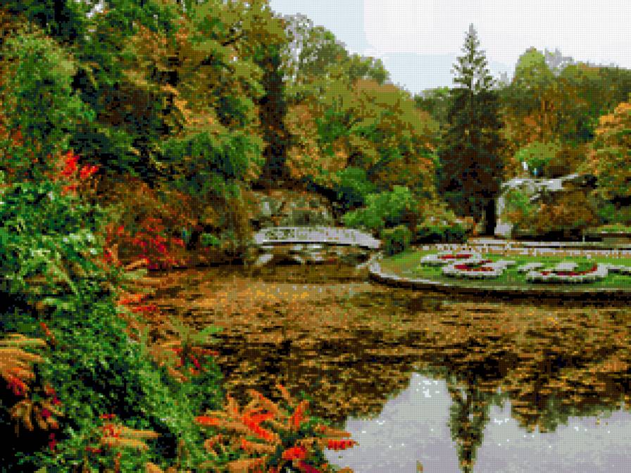 в парке - природа, парк, пруд - предпросмотр