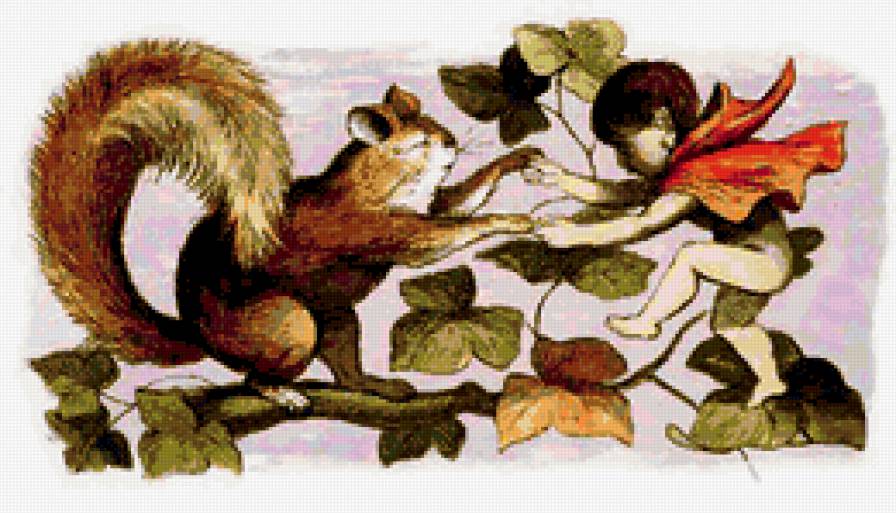 Ричард Дойль. - сказки, эльфы, животные, природа, белка - предпросмотр