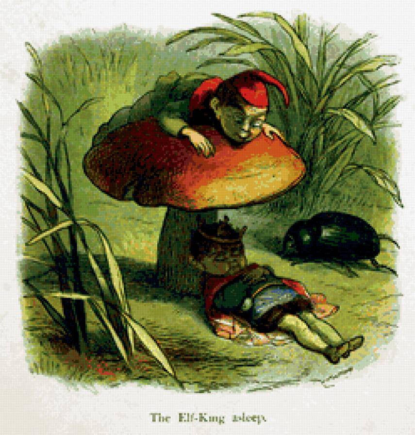 Ричард Дойль.Эльф король. - сказки, природа, эльфы - предпросмотр