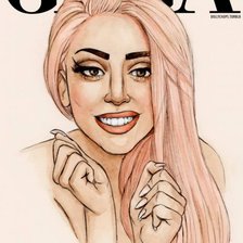 Схема вышивки «lady gaga 1»