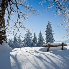 Схема вышивки «зима»