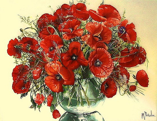 маки - цветы, маки, букет - оригинал