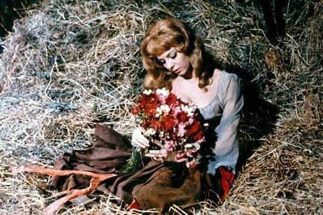 В сене - девушка, цветы, анжелика - оригинал