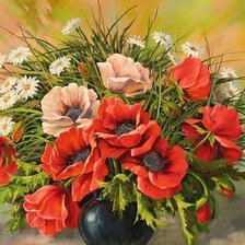 Схема вышивки «букет цветов»