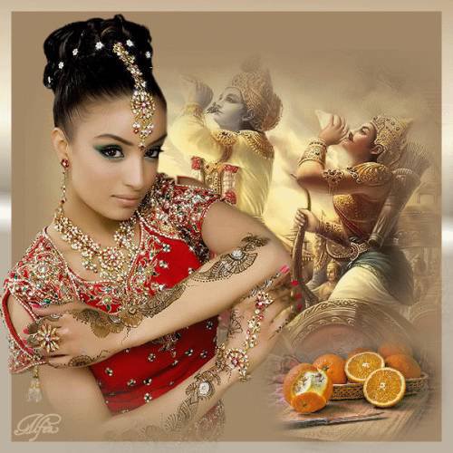 индианка - девушка - оригинал