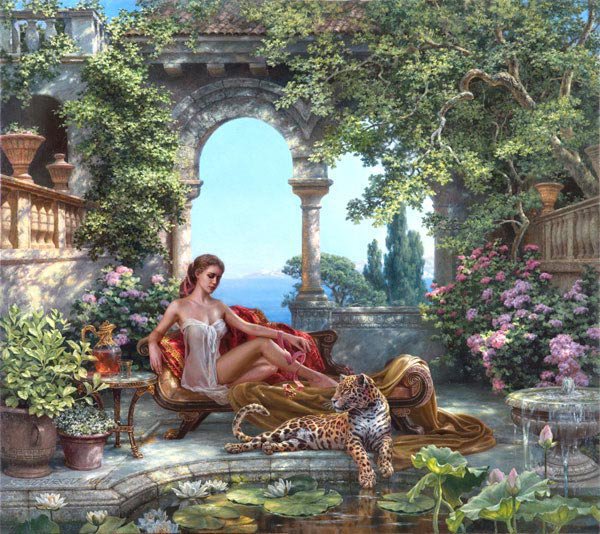 krasota! - devushka, zhivotnije - оригинал