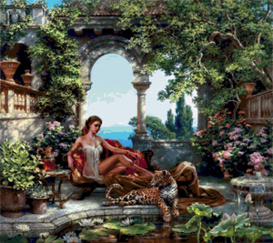 krasota! - devushka, zhivotnije - предпросмотр