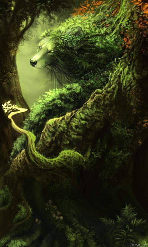 claudya-schmidt. - волки, фэнтези, деревья, животные, сказки - оригинал