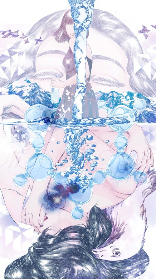 ratinan-thaijaroen. - абстракция, девушка, фэнтези, лицо - оригинал