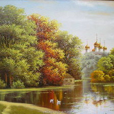 Схема вышивки «Пейзаж»