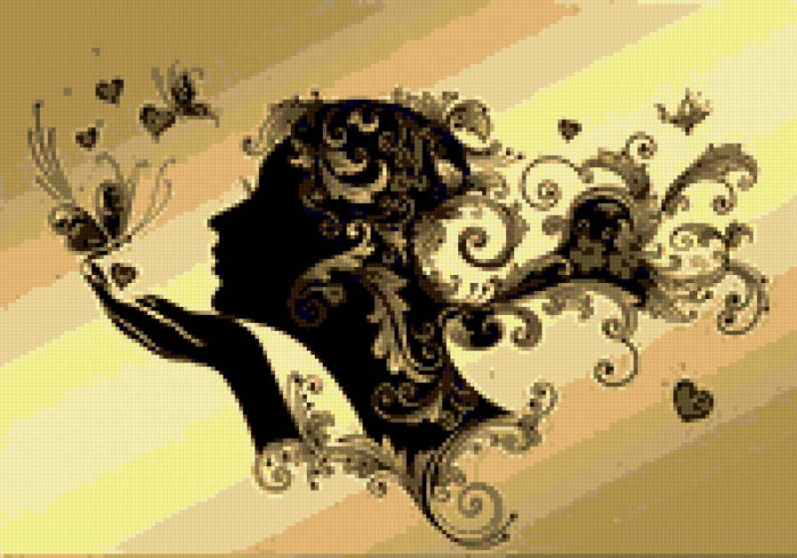 Девушка - девушка. моно - предпросмотр