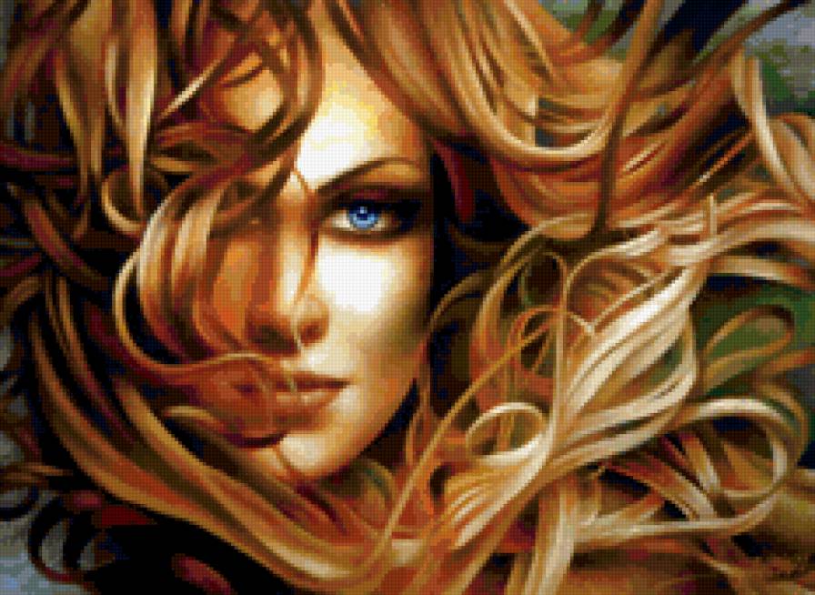 девушка - люди, образ, портрет, картина, девушка - предпросмотр