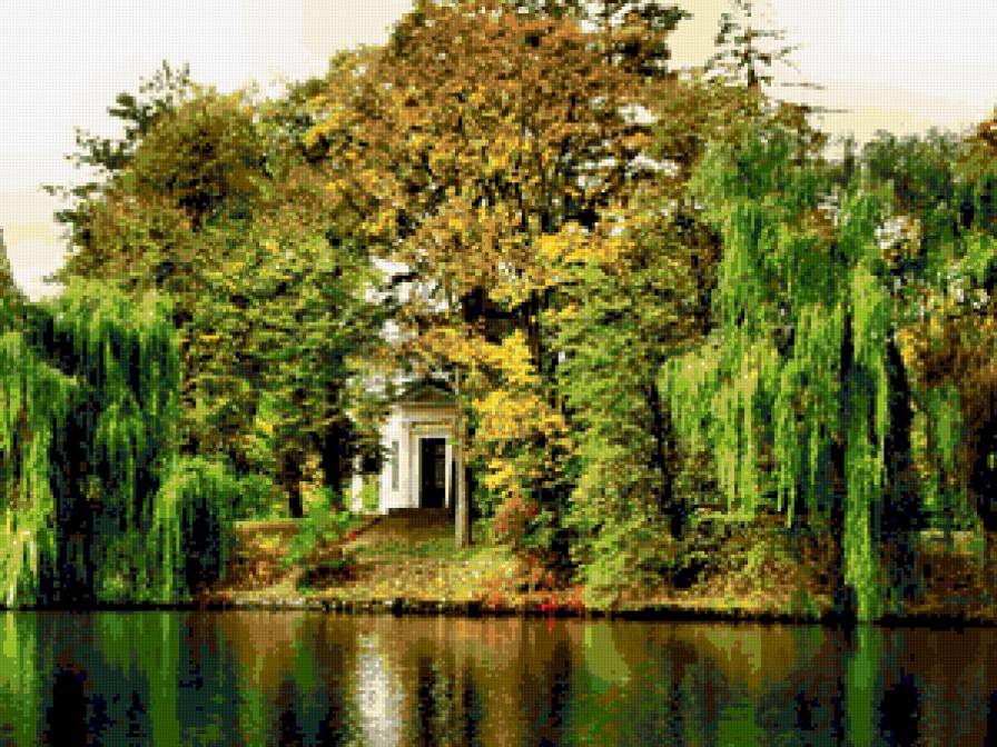 №317952 - пейзаж, пруд, природа, парки, осень - предпросмотр