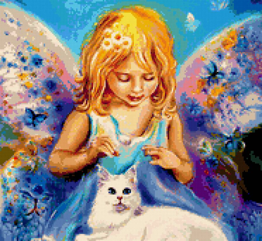 Ангел и кошка - предпросмотр