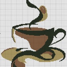 Оригинал схемы вышивки «кофе» (№318310)