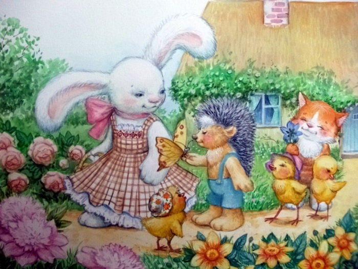 У Ёжика в гостях - пушистые комочки, деткам - оригинал