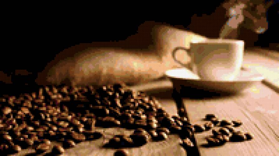 Кофе - кофе, чашка, зерна кофе - предпросмотр