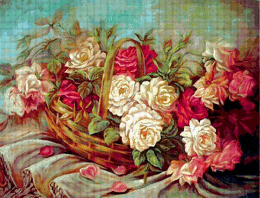 Розы - букет, розы, цветы - предпросмотр