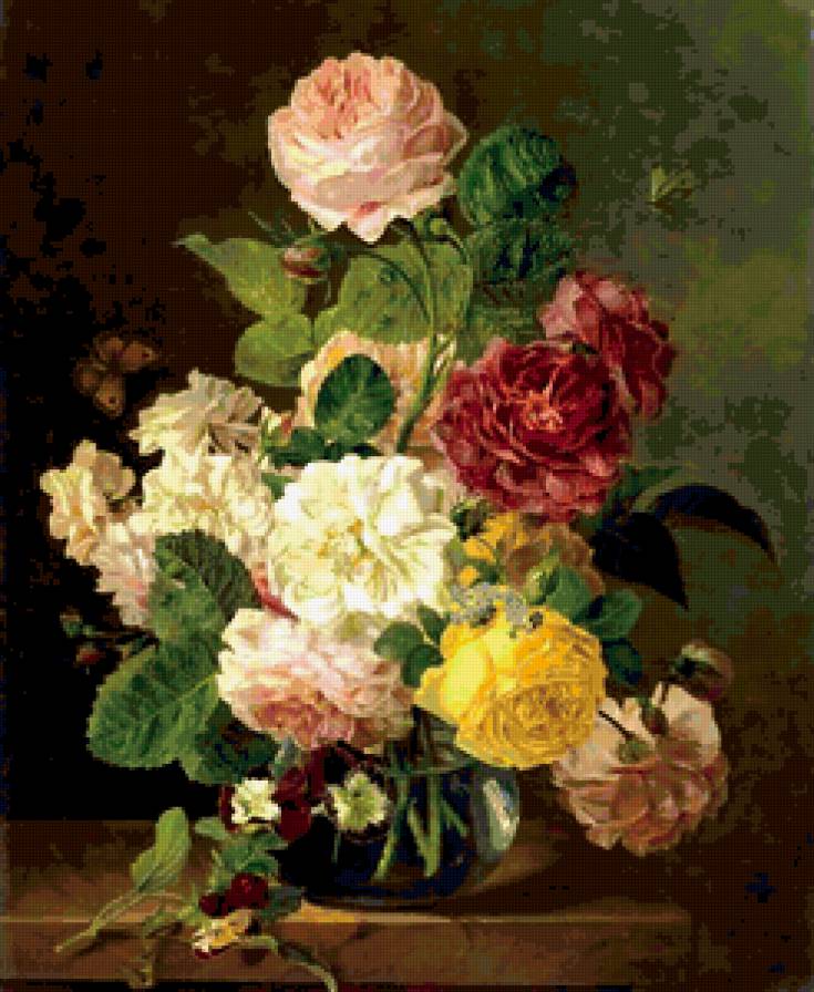 Розы - цветы, розы, букет - предпросмотр