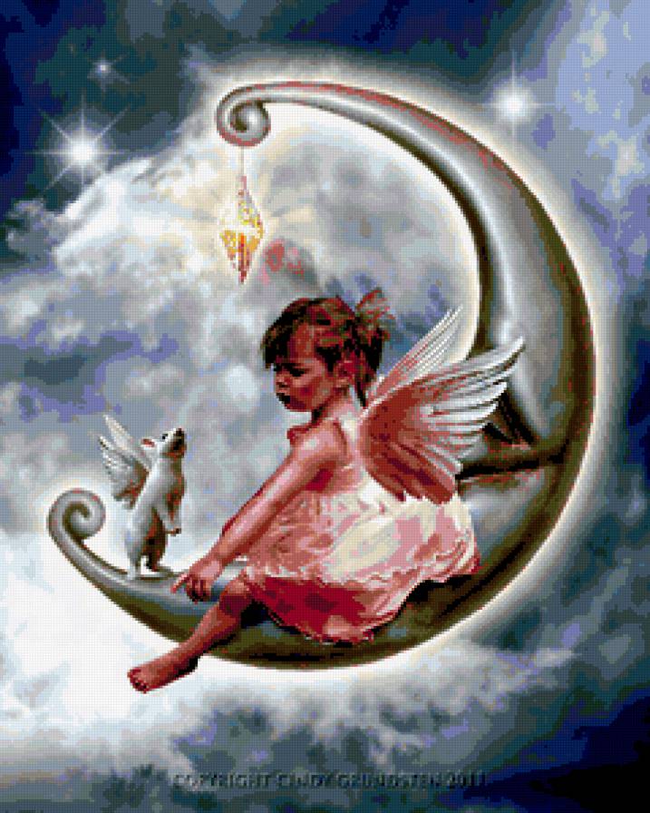 У месяца в гостях - детишкам, ангел - предпросмотр