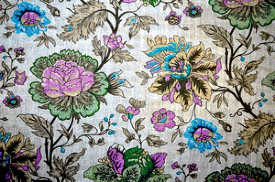 Узор для подушки - подушка, цветы, узор - предпросмотр