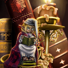 Схема вышивки «Эльфик сплюшка»