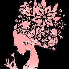 Схема вышивки «Девушка»