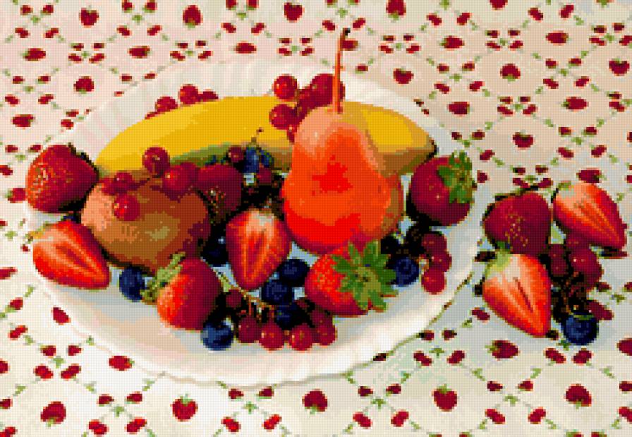 натюрморт на кухню - ягоды, фрукты, на кухню, натюрморт - предпросмотр