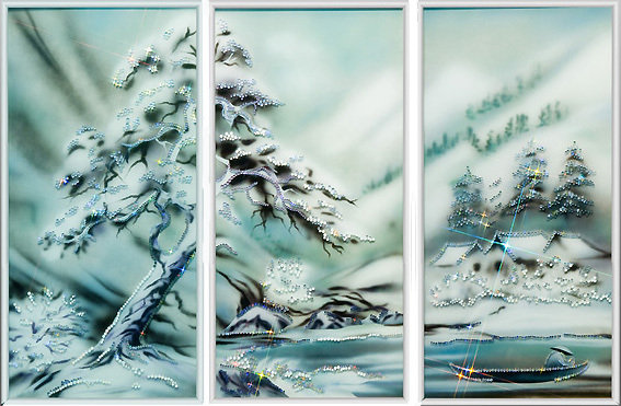 Снежная лавина - зима, пейзаж., красота - оригинал