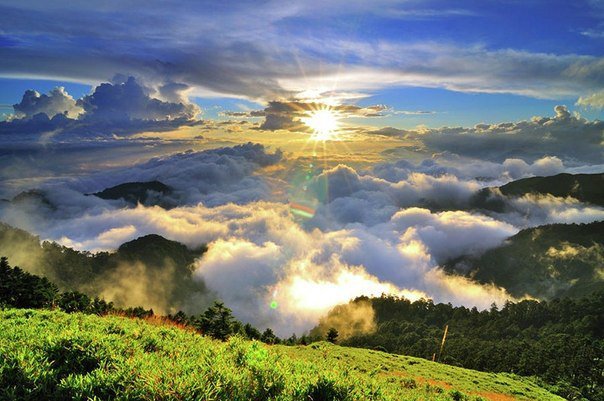 солнце - природа, облака, солнце - оригинал