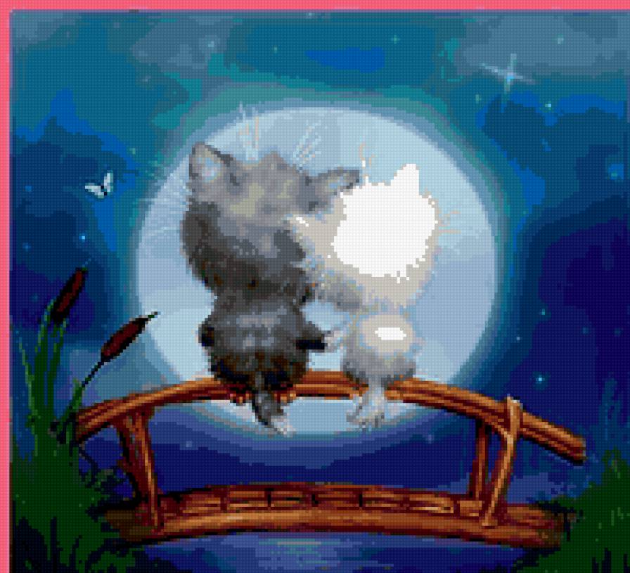 двое котят - коты - предпросмотр