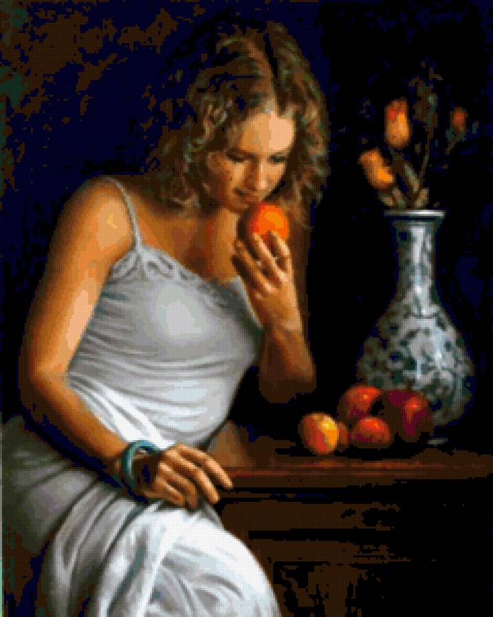 №320803 - живопись, поротрет, девушка, люди - предпросмотр