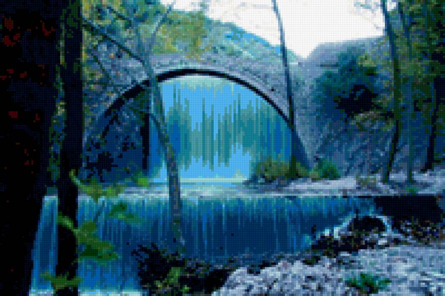 водопад - пейзаж, природа, водопад - предпросмотр