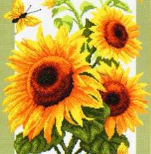 Схема вышивки «Подсолнухи»