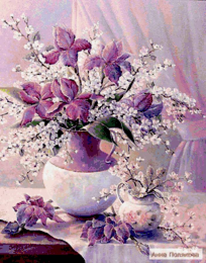 Лиловое утро - цветы, красота - предпросмотр