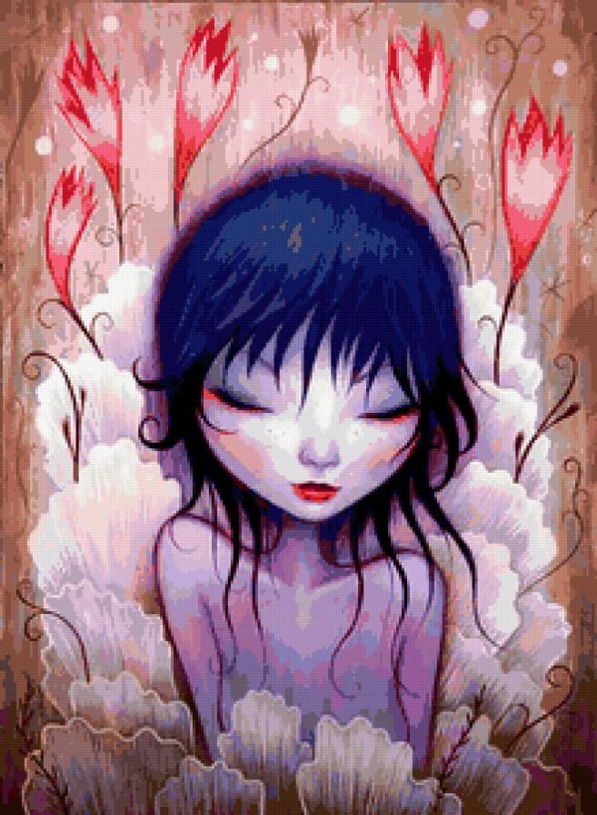 фантазия - девушка, фентези, картина - предпросмотр