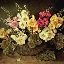 Схема вышивки «букет в корзине»