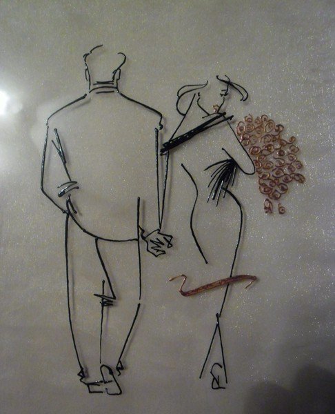 Моя витражная работа - пара - оригинал