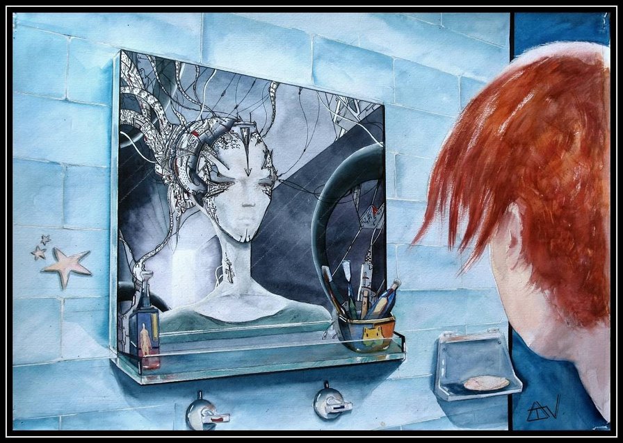 Отражение - отражение, зеркало - оригинал