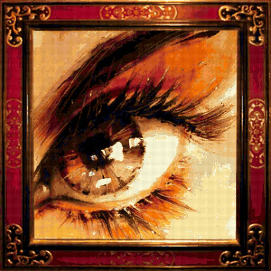 Картина ОКО - живопись - предпросмотр