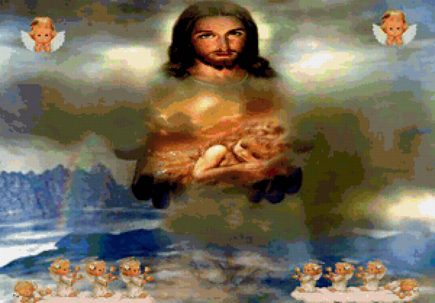 серия "религия" - религия.исус.ребенок.ангелы - предпросмотр