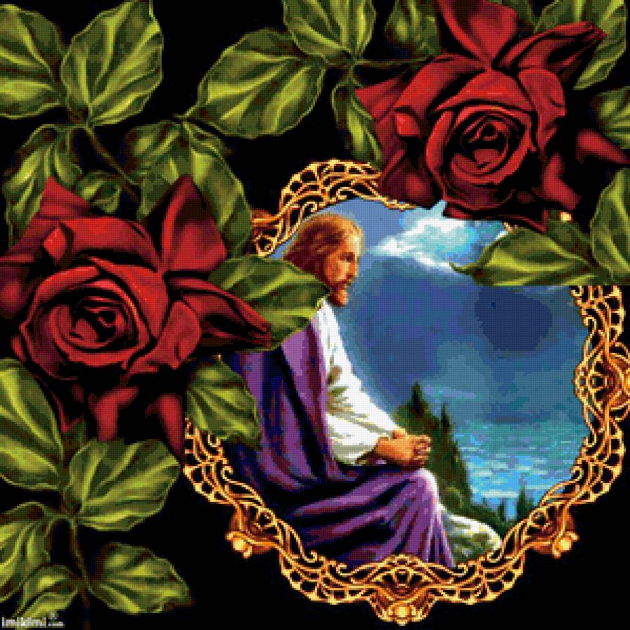 серия "религия" - религия.исус.розы.цветы - предпросмотр