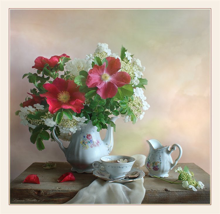 натюрморт - букет, натюрморт, цветы - оригинал