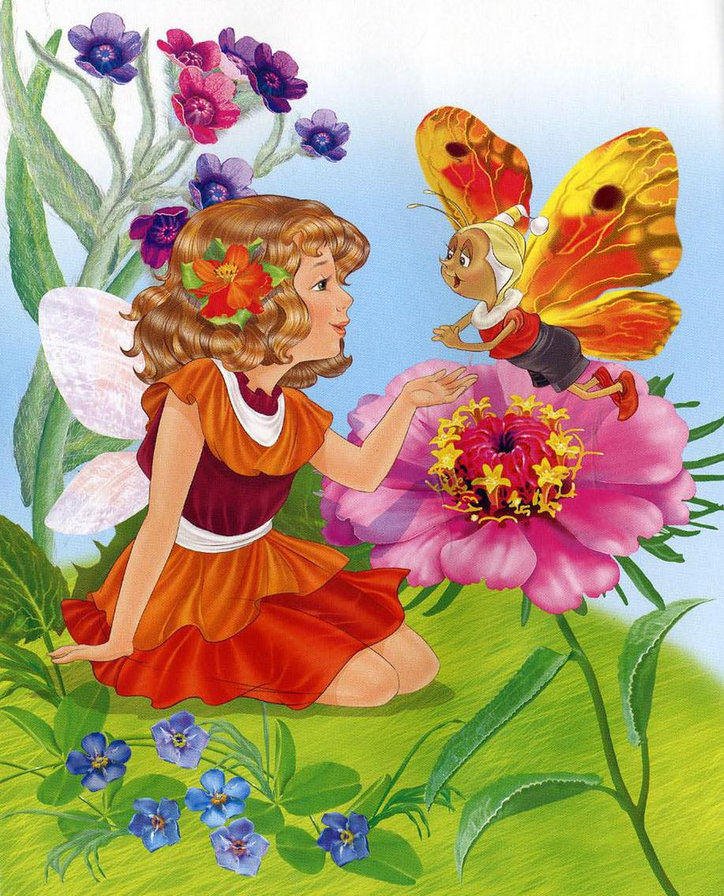 №322848 - иллюстрации, в детскую, девочка, детям, сказки, феечка - оригинал