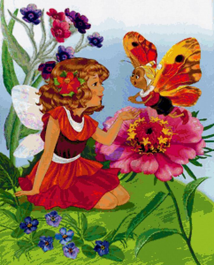 №322848 - феечка, иллюстрации, девочка, в детскую, сказки, детям - предпросмотр