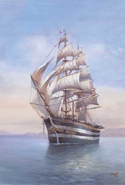 Парусник - морские мотивы - оригинал