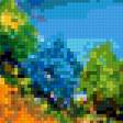 Предпросмотр схемы вышивки «Цветущий пейзаж» (№323237)