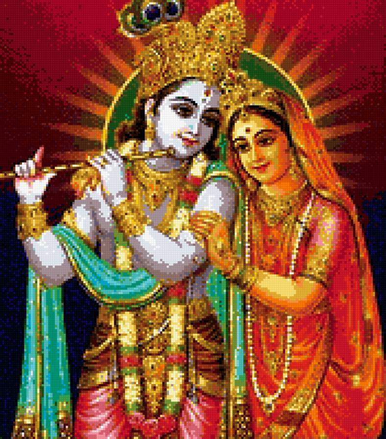 Кришна  с  женой - предпросмотр